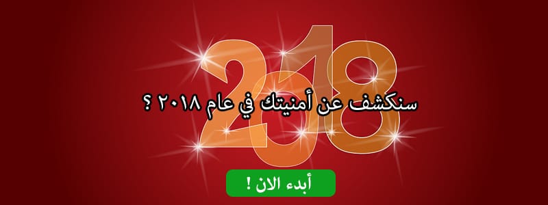 سنكشف عن أمنيتك في عام 2018 ؟